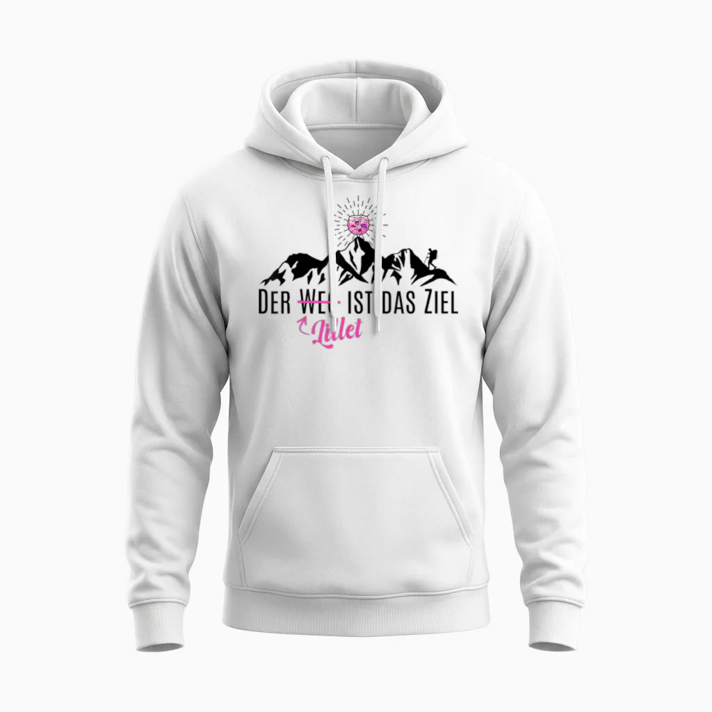 Wildberry Lillet Wanderer T-Shirt, White Unisex Hoodie in White