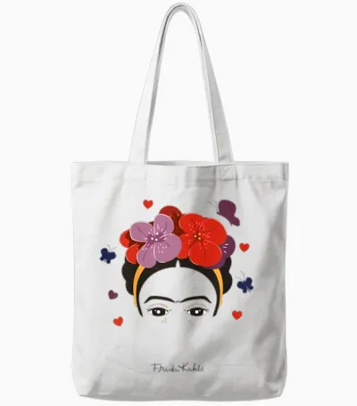 Children's Frida Kahlo Kids - Variety of Items T-Shirt, Pink Tote Bags - White