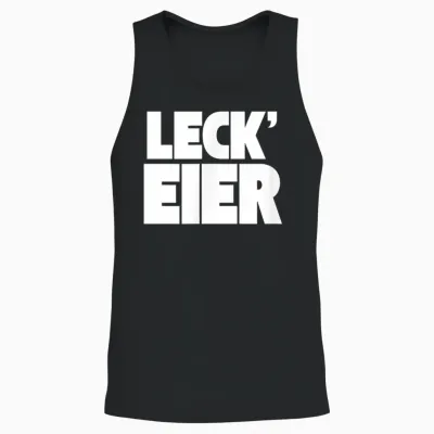 Leck Eier – Lustiger Spruch Humor Statement Unisex Tank Top - Black