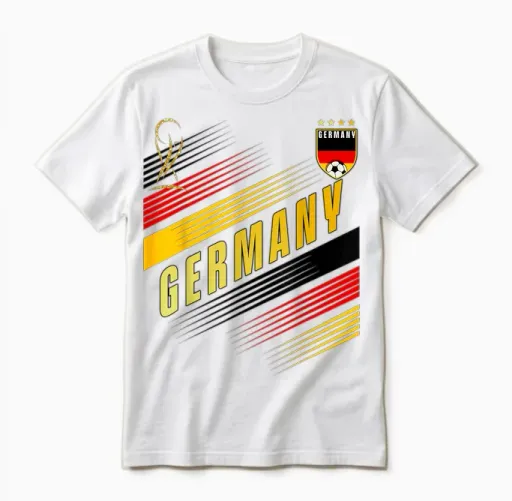Drapeau De L'allemagne Pour Les Amateurs De Fierté Unisex T-Shirt in White