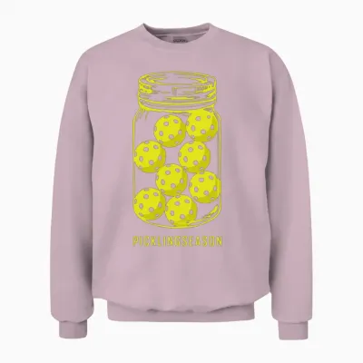 Pickleball - Pickling Season , Funny Pickleball Unisex Sweatshirt - Light Pink