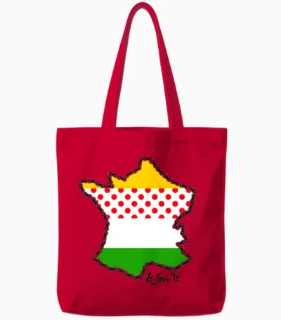 Le Tour '18 by Bob Roll Tote Bags - Red