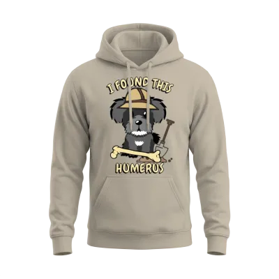 Funny Schnauzer Is an Archaeologist Unisex Hoodie - Sand