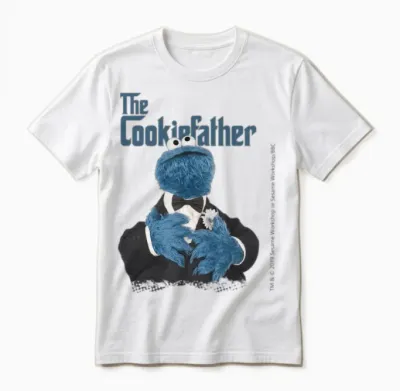 Sesame Street the Cookiefather Unisex T-Shirt - White