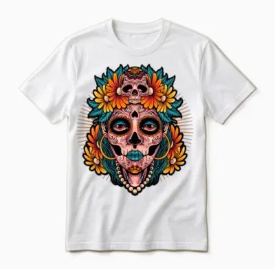 Psychedelic Human Retro Unisex T-Shirt - White