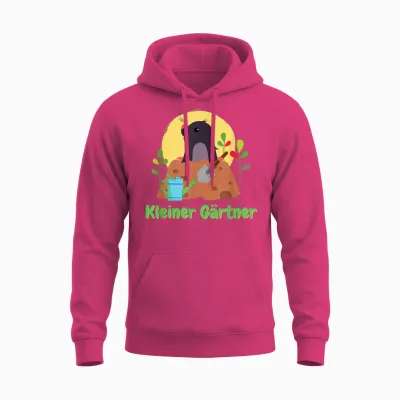 Süßer Maulwurf Kleiner Gärtner Kinder Motiv. Gartenarbeit Unisex Hoodie - Heliconia