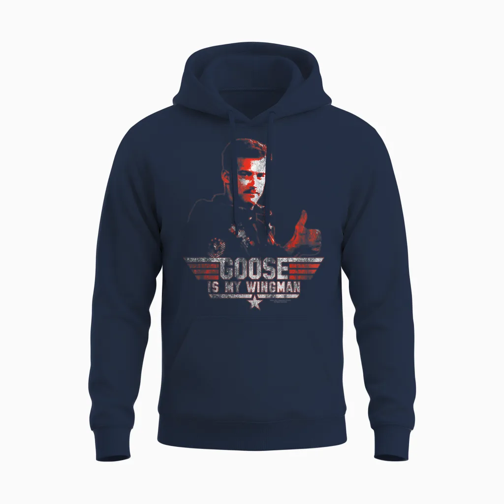 Top Gun Wingman Goose Unisex Hoodie in Navy