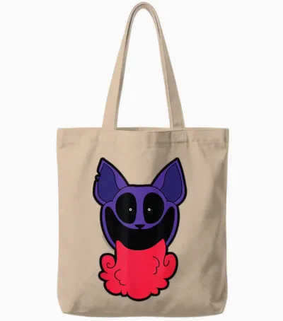 Poppy Playtime Catnap Weht Roten Rauch Tote Bags - Natural