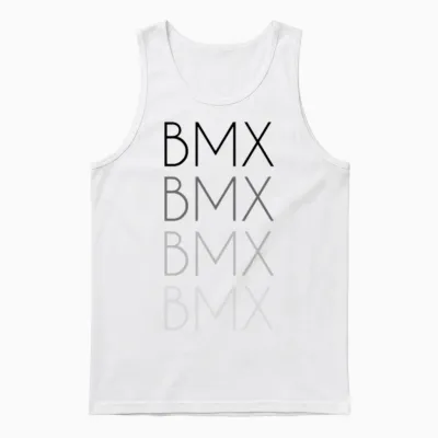 Bmx Retro Unisex Tank Top - White