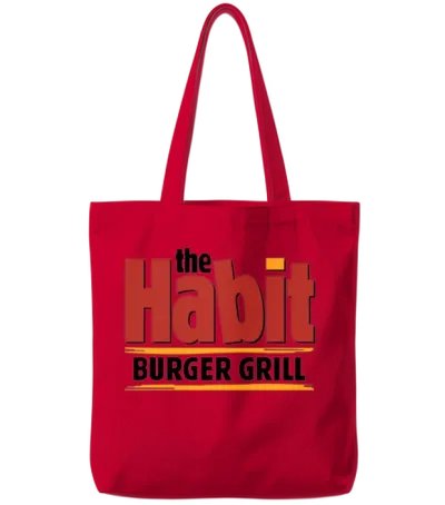 The Habit Burger Grill Tote Bags - Red