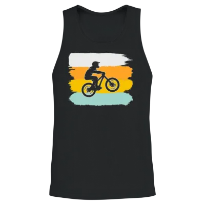 Mountainbike Retro Unisex Tank Top - Black