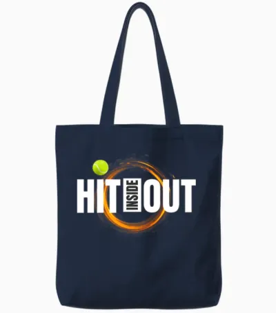 Tennis Hit Inside-Out Tote Bags - Navy