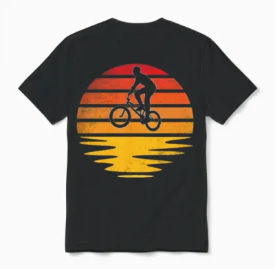 Bmx Retro Unisex T-Shirt - Black