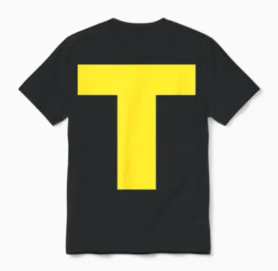 Lettre T Costume Drôle De Tamia Pour Carnaval Unisex T-Shirt - Black