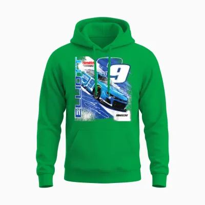 Nascar - Chase Elliott #9 Prime - Hendrick Motorsports Unisex Hoodie - Irish Green
