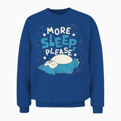 Pokémon - Snorlax More Sleep Please Unisex Sweatshirt - Royal