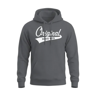 Original Since 1979 (year of Birth, Birthday / W) Unisex Hoodie - Charcoal
