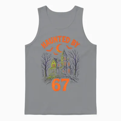 67 Halloween Costume Brainrot Teacher 6-7 Meme Six Seven Unisex Tank Top - Sport Grey
