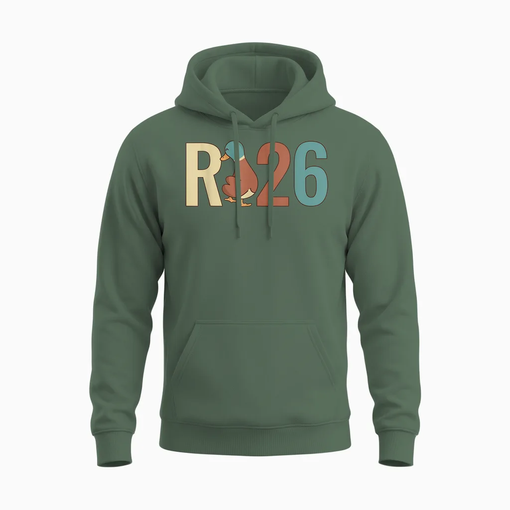 R Ente 26 - Retirement Funny Pensioner Retirement 2026 Unisex Hoodie in Military Green