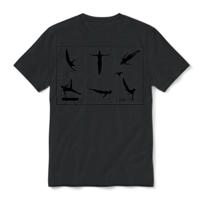 Men's Gymnastics, Gymnast Unisex T-Shirt - Black