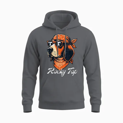 Tennessee Dog Women Kids Boys Girls Youth Men Teen Unisex Hoodie - Charcoal