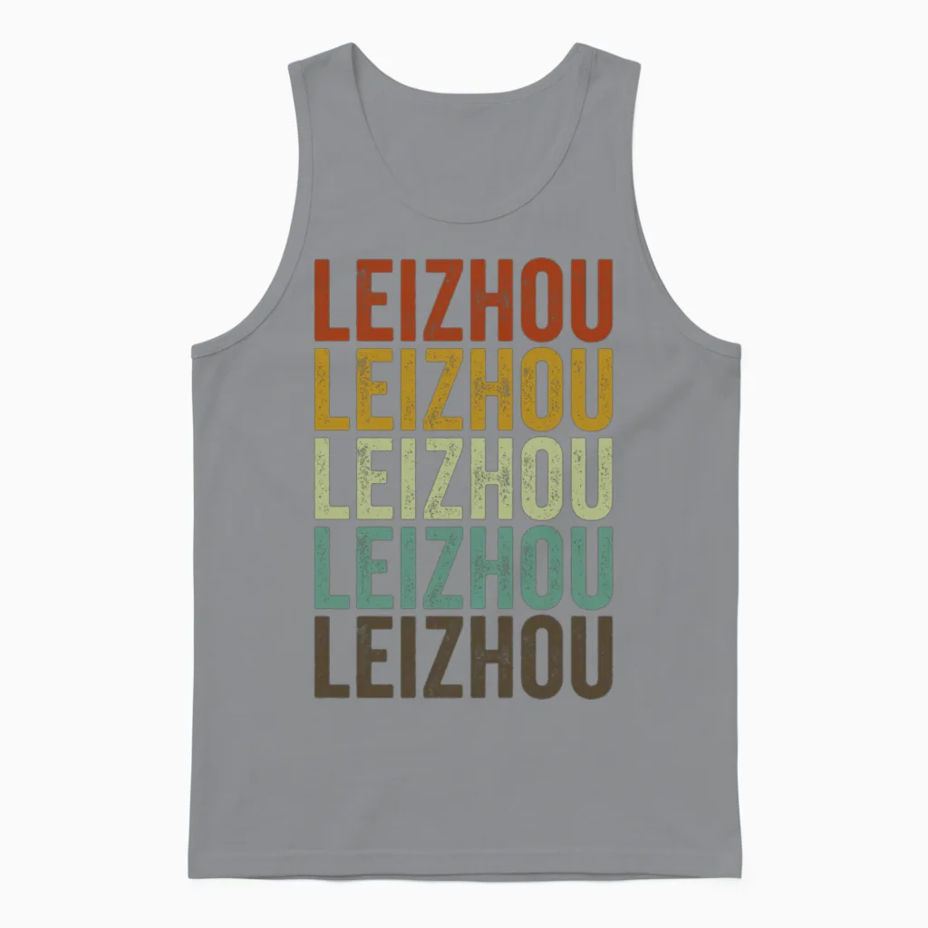 Leizhou China Retro Vintage Unisex Tank Top - Sport Grey