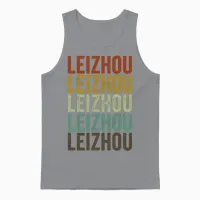 Leizhou China Retro Vintage Unisex Tank Top - Sport Grey – 1