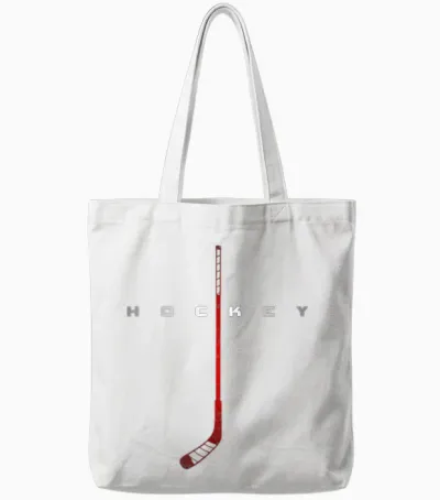 Hockey Apparel - Hockey Tote Bags - White