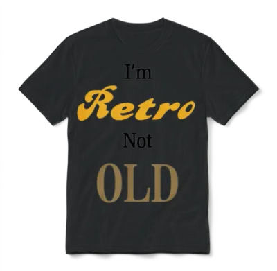 I M Retro Not Old Unisex T-Shirt - Black