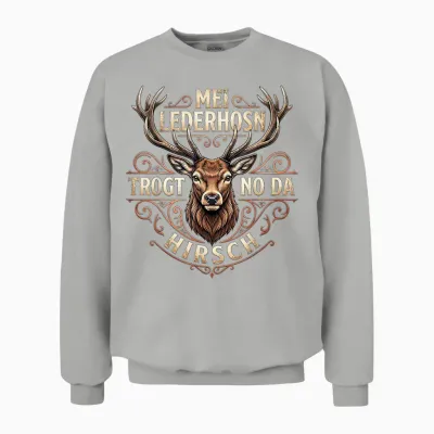 Passend Für Oktoberfest Shirt Herren Trachtenshirt Trachten Unisex Sweatshirt - Ash