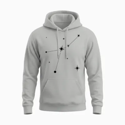 Cancer Constellation | Signes Du Zodiaque Unisex Hoodie - Ash