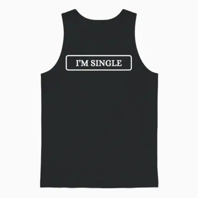 Im Single Unisex Tank Top - Black
