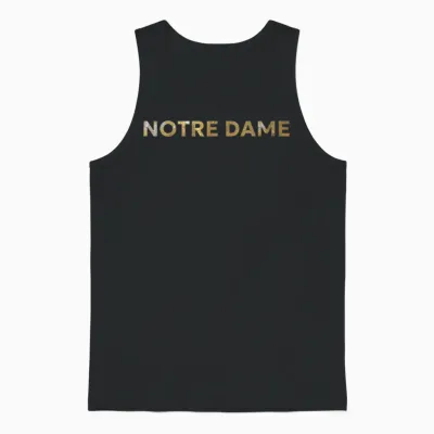 Notre Dame Cathedral Unisex Tank Top - Black
