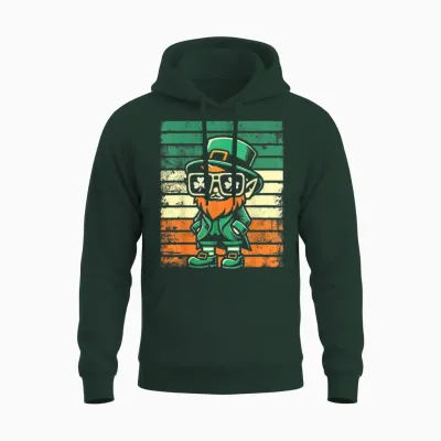 Leprechaun St Patty's Men Women Kids Funny St Patrick's Day Unisex Hoodie - Forest