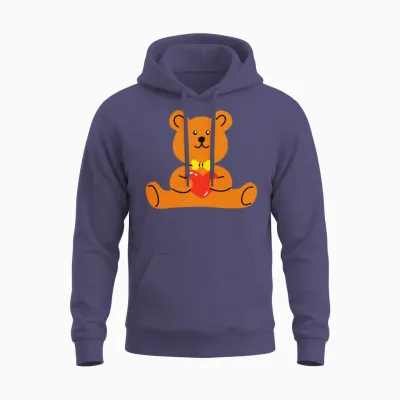 Teddy Bear Lover Unisex Hoodie - Heather Sport Dark Navy