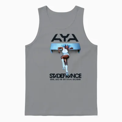 Aya Nakamura Merch Officiel Tournée Stade De France 2026 Unisex Tank Top - Sport Grey