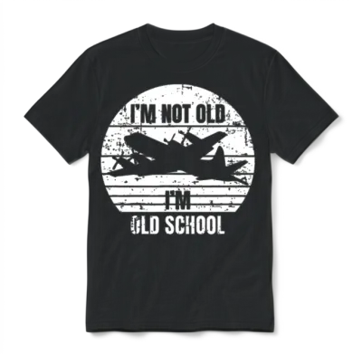 Retro I'm Not Old I'm Old School P-3 Orion Patrolo Unisex T-Shirt - Black