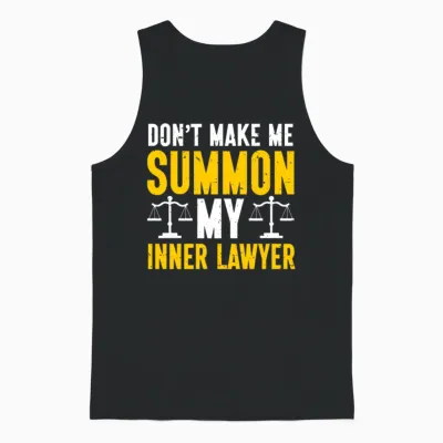 Law Lawyer Unisex Tank Top - Black