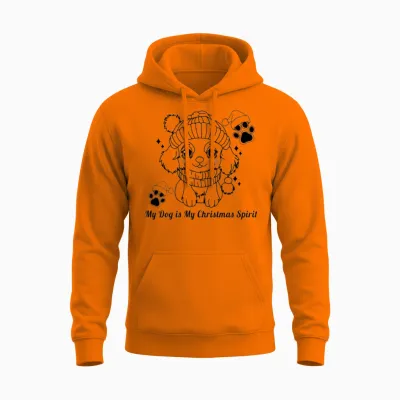 Untitled-1 Unisex Hoodie - Safety Orange