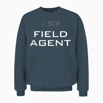 Scp Foundation Field Agent Design on Back Unisex Sweatshirt - Dark Heather