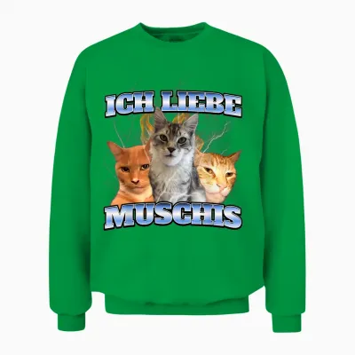 Ich Liebe Muschis Unisex Sweatshirt - Irish Green
