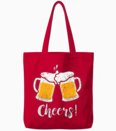Cheers Tote Bags - Red
