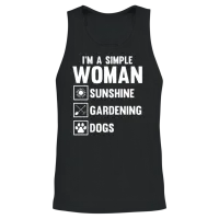 Gardening Gardener Gardening Dog Unisex Tank Top - Black – 2