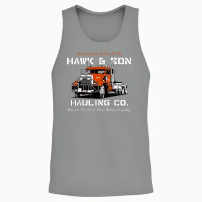 Hawk and Son Hauling Company Big Rig Pride Unisex Tank Top - Sport Grey