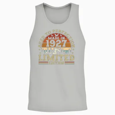 Jahrgang 1927 Retro Vintage Unisex Tank Top - Ash