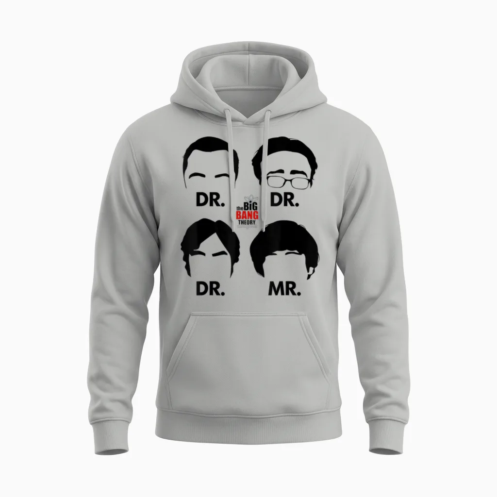 The Big Bang Theory Doctors & Mr Unisex Hoodie in Ash