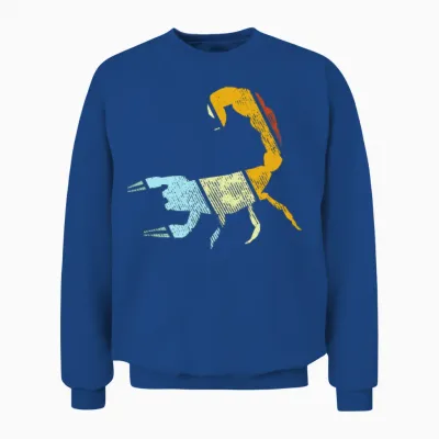 Scorpio Retro Unisex Sweatshirt - Royal