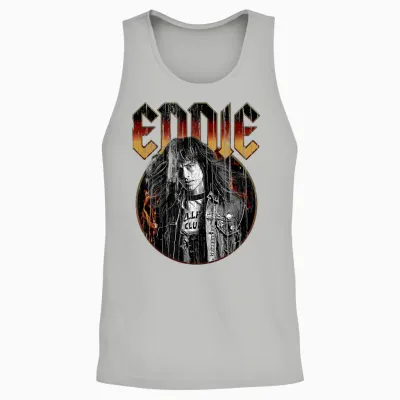 Stranger Things Eddie Munson Hellfire Club Vintage Unisex Tank Top - Ash
