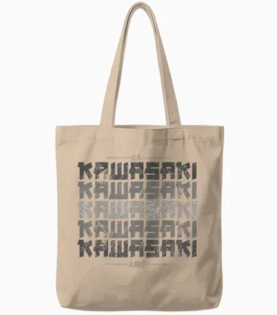 Kawasaki City Retro 90er Japan Aesthetics 80er Kawasaki Tote Bags - Natural