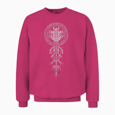 Walhalla Odin Helm Runen Nordischer Kompass Wikinger Unisex Sweatshirt - Heliconia